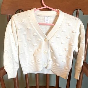 12-18 month baby Gap cardigan. New without tags. Unused garment, Smoke free home